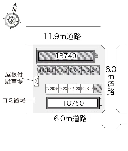 ★手数料０円★掛川市長谷２丁目 月極駐車場